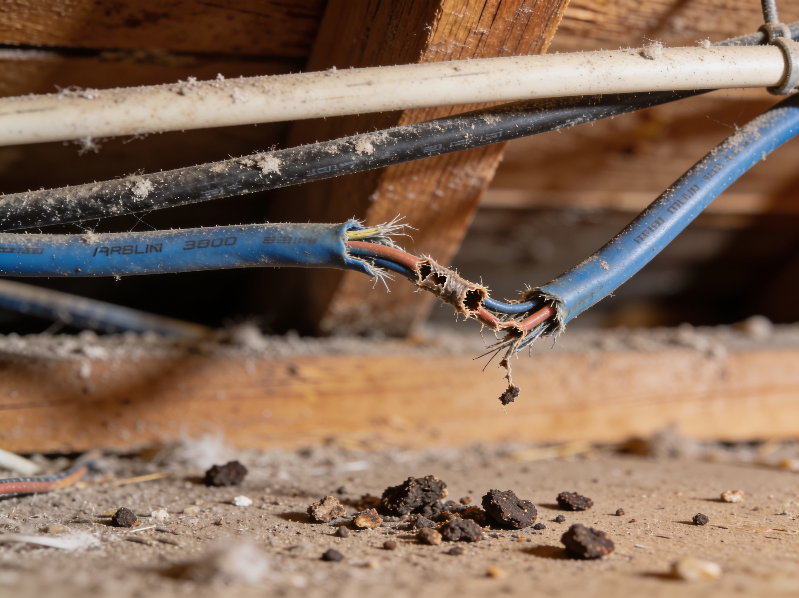 Rodent Damage to Electrical Wiring